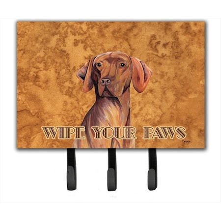 Carolines Treasures 6 x 9 In. Vizsla Wipe your Paws Leash or Key Holder SC9132TH68